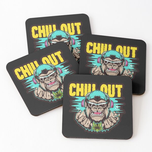 Item preview, Urban Vibe: Gorilla Wearing Headphones designed and sold by diegomenjivar92.