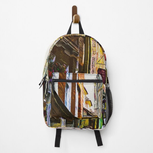 Item preview, Canterbury Uk Unique Oil Painting Street and Church of Canterbury | England travel designed and sold by InspireSticker.