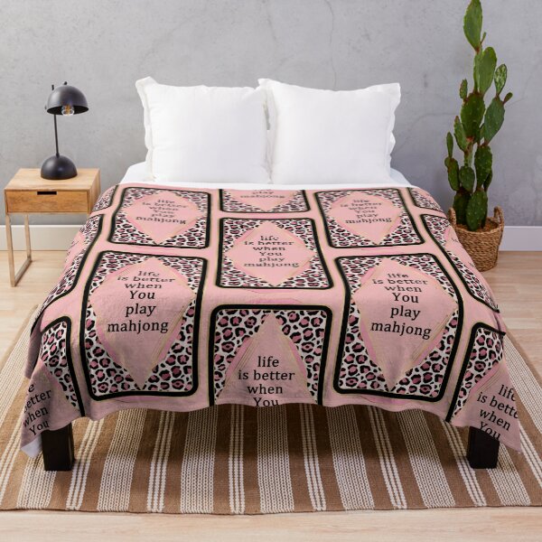 Item preview, life is better when You play mahjong - in leopard pattern frame designed and sold by EmeraldeaArt.