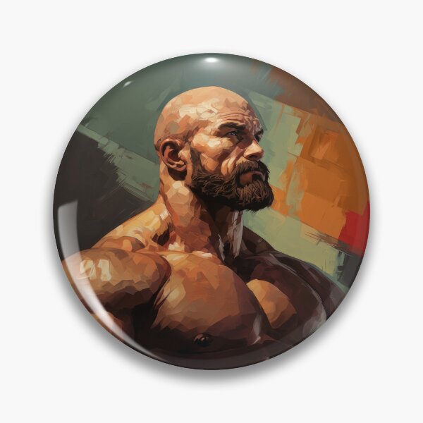 Item preview, Bodybuilder Oil Painting designed and sold by BeautyofMasc.