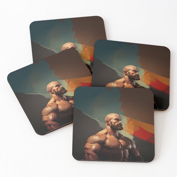Item preview, Bodybuilder Oil Painting designed and sold by BeautyofMasc.