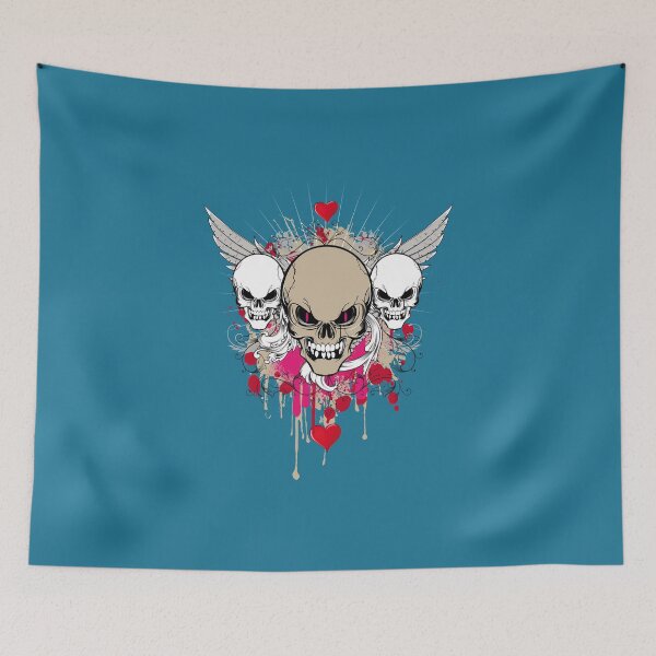 Item preview, Skull skeleton skeleton halloween heart metal designed and sold by Helen-Storm.