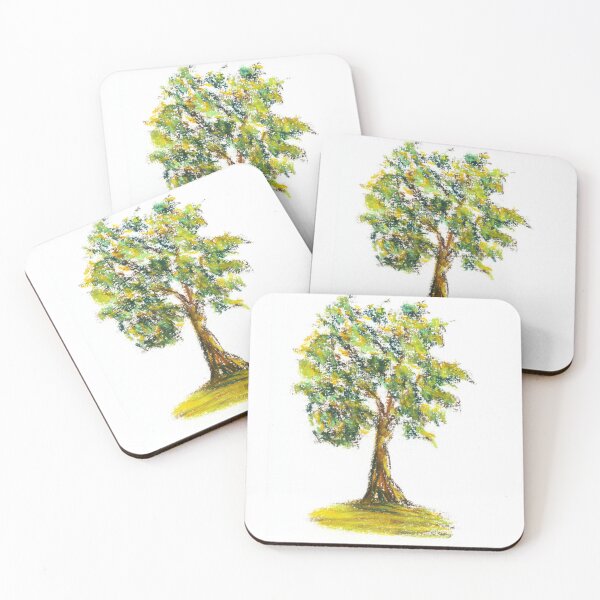 Item preview, Simple Summer Tree in Soft Pastels designed and sold by paleheather.
