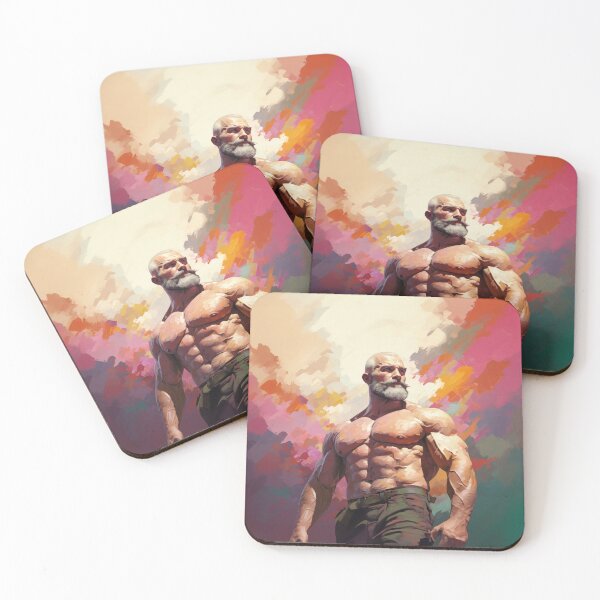 Item preview, Bodybuilder Oil Painting designed and sold by BeautyofMasc.