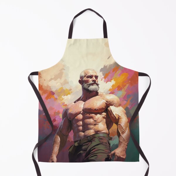 Item preview, Bodybuilder Oil Painting designed and sold by BeautyofMasc.