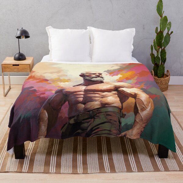 Item preview, Bodybuilder Oil Painting designed and sold by BeautyofMasc.