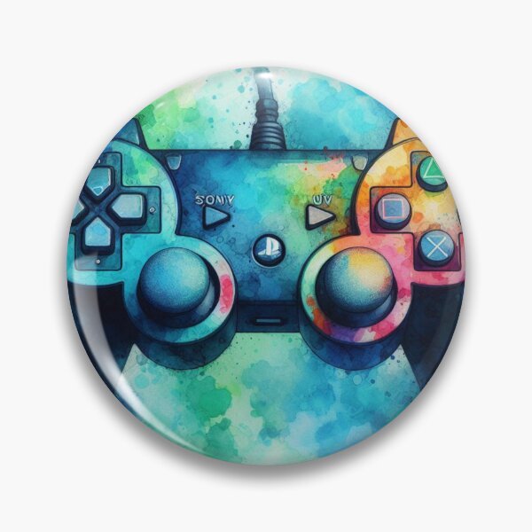 Item preview, Play Station PS controller gaming watercolor designed and sold by Dominika Farkašová.