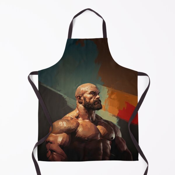 Item preview, Bodybuilder Oil Painting designed and sold by BeautyofMasc.