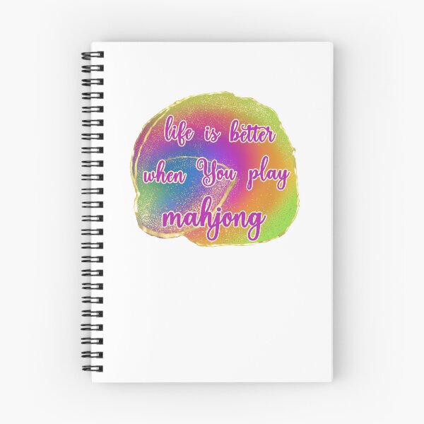 Item preview, life is better when You play Mahjong in Watercolor Elegance designed and sold by EmeraldeaArt.