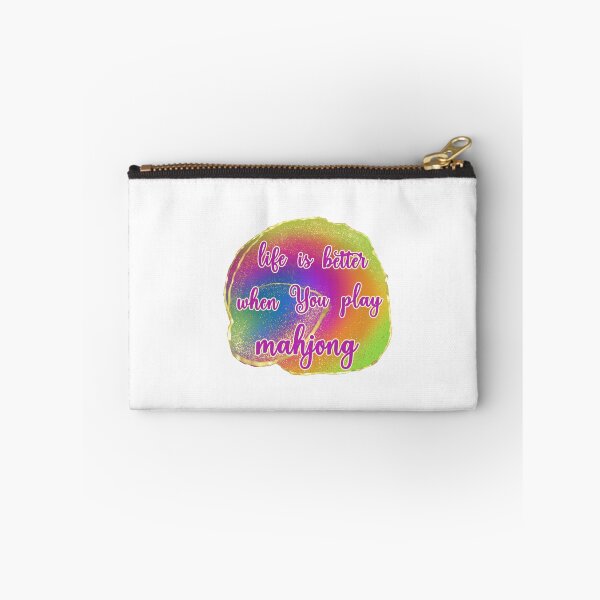Item preview, life is better when You play Mahjong in Watercolor Elegance designed and sold by EmeraldeaArt.