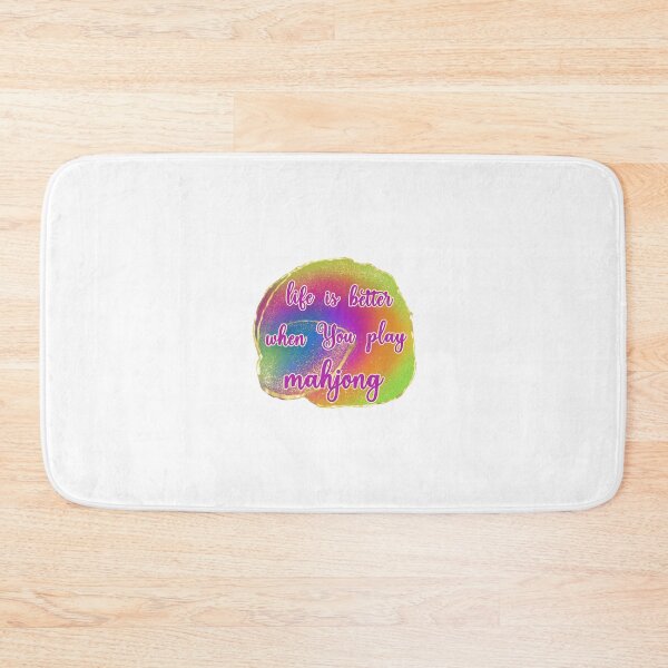 Item preview, life is better when You play Mahjong in Watercolor Elegance designed and sold by EmeraldeaArt.