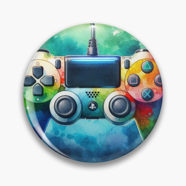 Item preview, Play Station PS controller gaming watercolor 2 designed and sold by Dominika Farkašová.