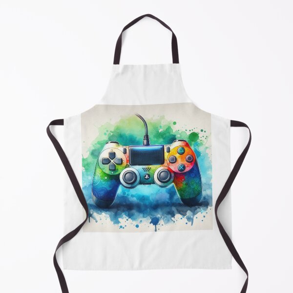 Item preview, Play Station PS controller gaming watercolor 2 designed and sold by Dominika Farkašová.
