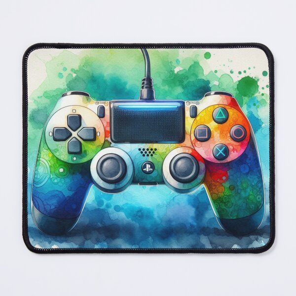 Item preview, Play Station PS controller gaming watercolor 2 designed and sold by Dominika Farkašová.