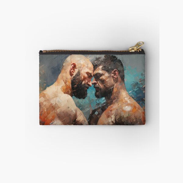 Item preview, Gay bodybuilder Oil Painting designed and sold by BeautyofMasc.