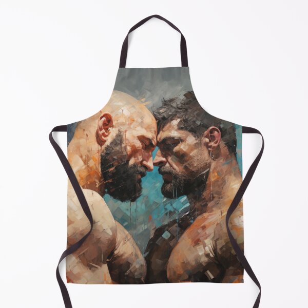 Item preview, Gay bodybuilder Oil Painting designed and sold by BeautyofMasc.