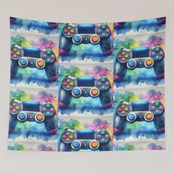 Item preview, Play Station PS controller gaming watercolor 3 designed and sold by Dominika Farkašová.