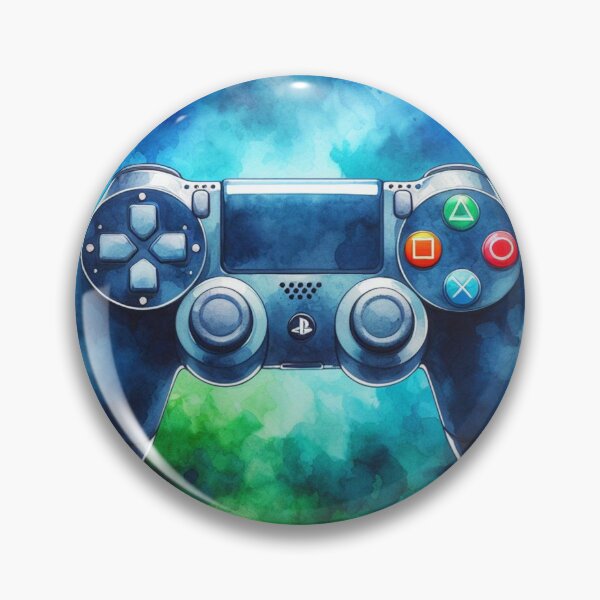 Item preview, Play Station PS controller gaming watercolor 4 designed and sold by Dominika Farkašová.