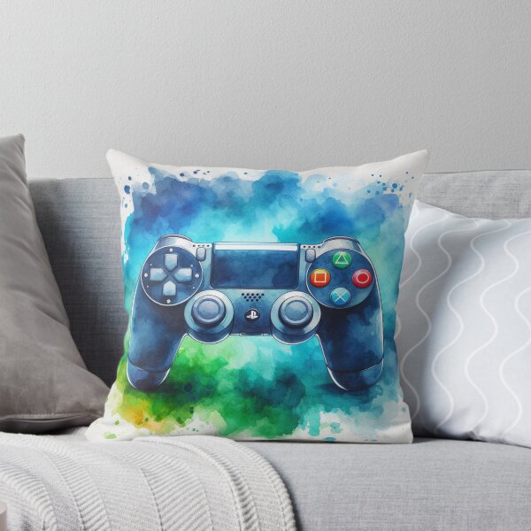 Item preview, Play Station PS controller gaming watercolor 4 designed and sold by Dominika Farkašová.