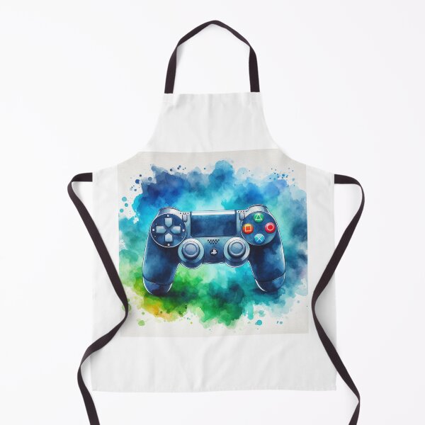 Item preview, Play Station PS controller gaming watercolor 4 designed and sold by Dominika Farkašová.