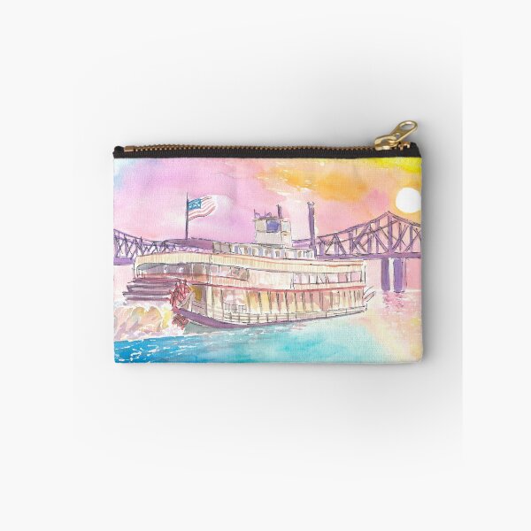 Item preview, Mississippi Steamboat Cruising on Ol Man River into Sunset designed and sold by artshop77.
