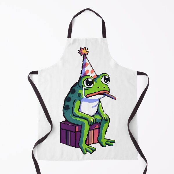 Item preview, Sad pixel frog Happy Birthday meme designed and sold by AngelinaBezm.