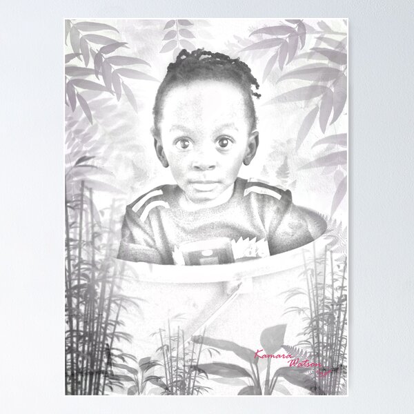 Item preview, BOY IN THE GARDEN BUCKET designed and sold by Kamara W.