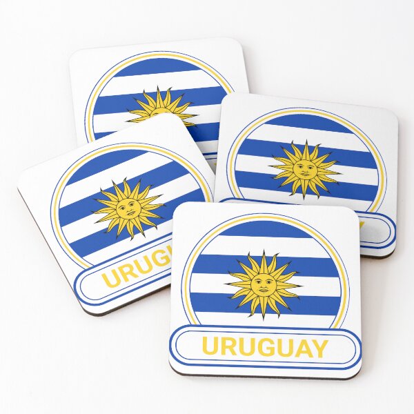 Artikelvorschau, Uruguay-Landesabzeichen - Uruguay-Flagge entworfen und verkauft von chrisrivait.