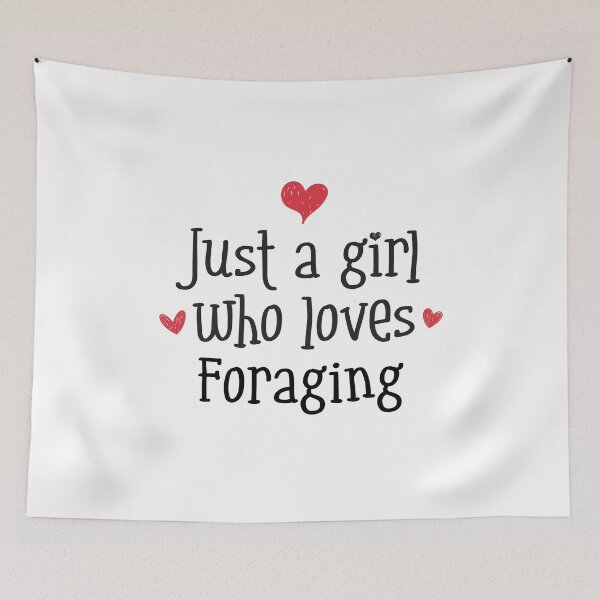 Item preview, Just A Girl Love Foraging Nature Sustainability Natural Ecology designed and sold by w1ckerman.