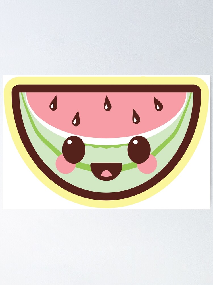 Watermelon Food Easy Kawaii Cute Drawings - bmp-clown