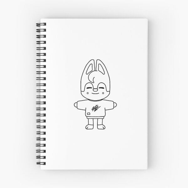 Item preview, Stray Kids - Skzoo Wolfchan [BLACK OUTLINE] designed and sold by itsaiaaa.