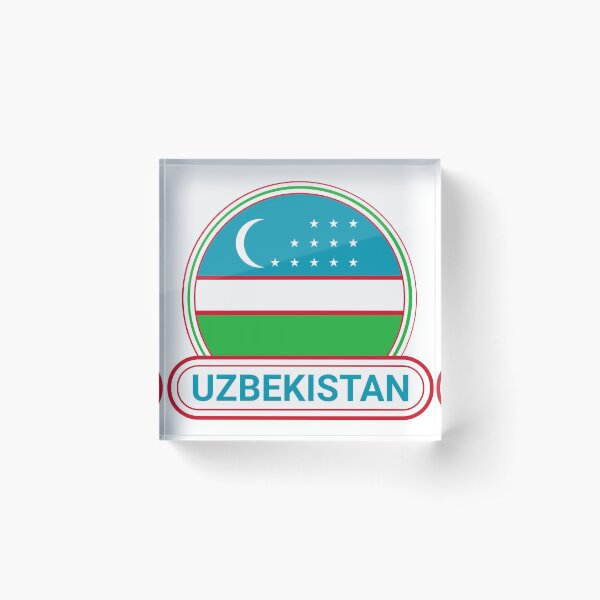 Aperçu de l'œuvre Insigne de pays de l'Ouzbékistan - Drapeau de l'Ouzbékistan créée et vendue par chrisrivait.