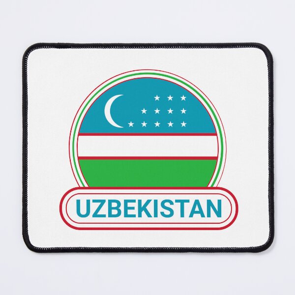 Item preview, Uzbekistan Country Badge - Uzbekistan Flag designed and sold by chrisrivait.