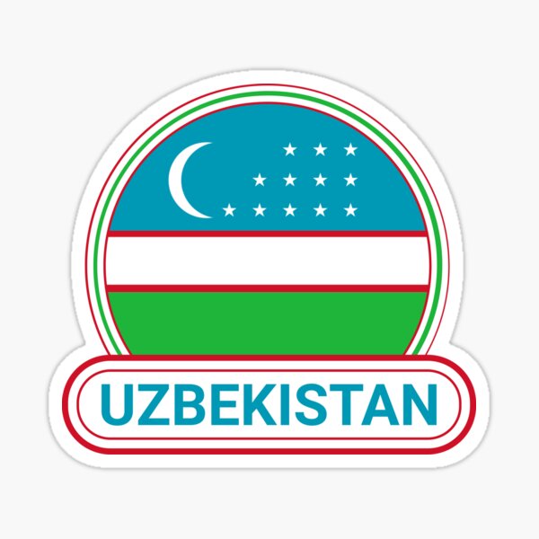 Aperçu de l'œuvre Insigne de pays de l'Ouzbékistan - Drapeau de l'Ouzbékistan créée et vendue par chrisrivait.