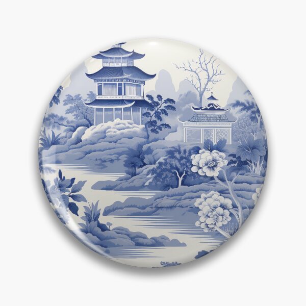 Item preview, Blue and White chinoiserie Pattern designed and sold by MadCreations33.