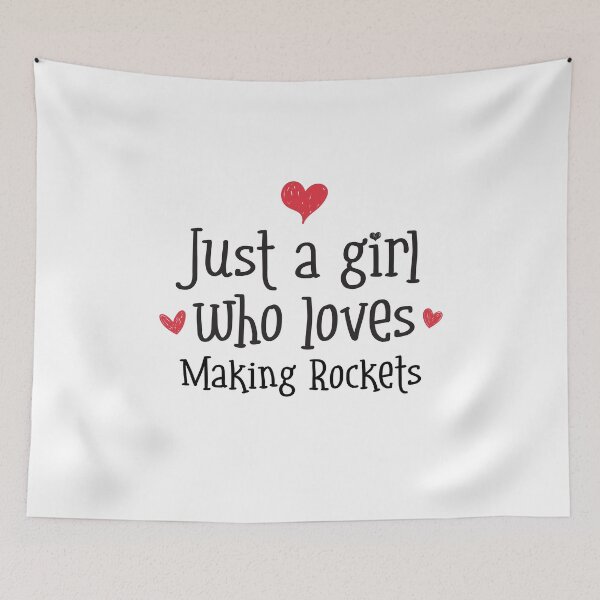 Item preview, Just A Girl Love Making Rockets Space STEM Engineering Launching designed and sold by w1ckerman.