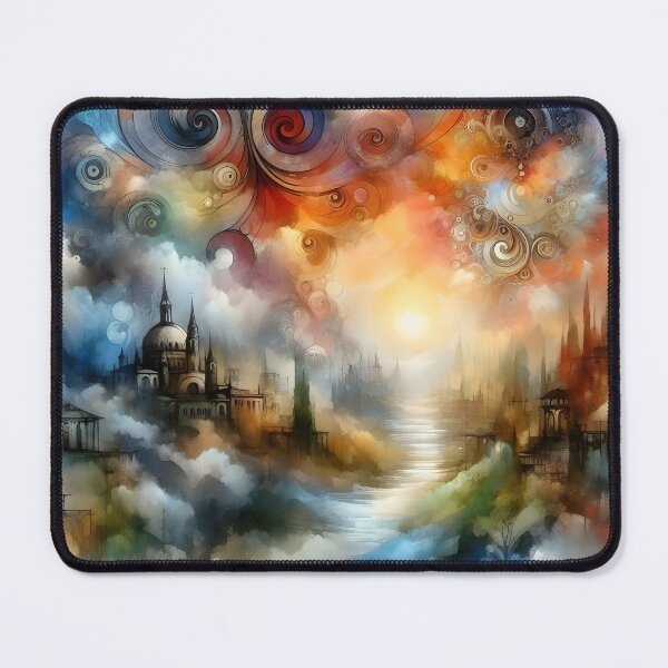 Item preview, "Water-colored Magical Sky #40 Throw Pillow designed and sold by LLdreams.