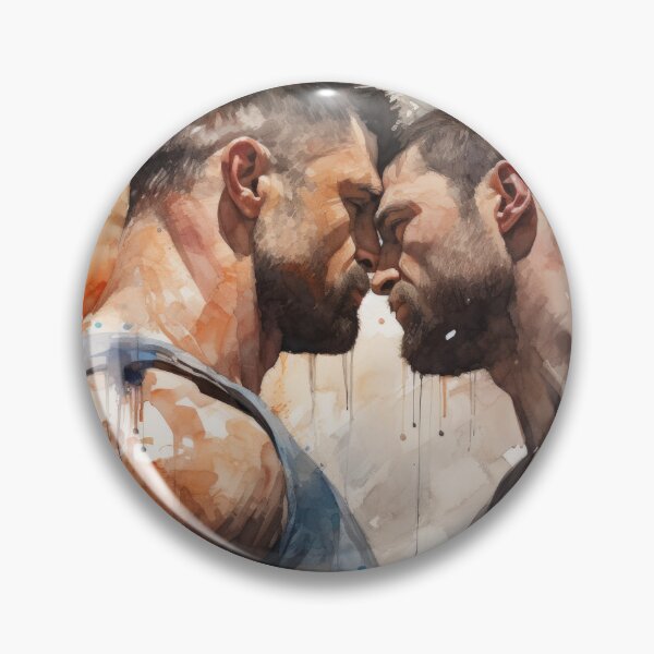 Item preview, Gay Bodybuilder Oil Painting designed and sold by BeautyofMasc.