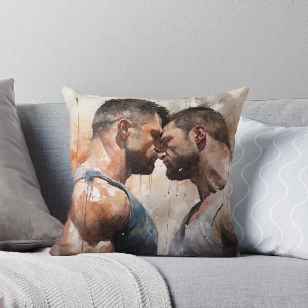 Item preview, Gay Bodybuilder Oil Painting designed and sold by BeautyofMasc.
