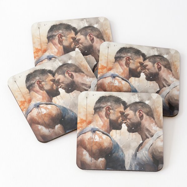 Item preview, Gay Bodybuilder Oil Painting designed and sold by BeautyofMasc.