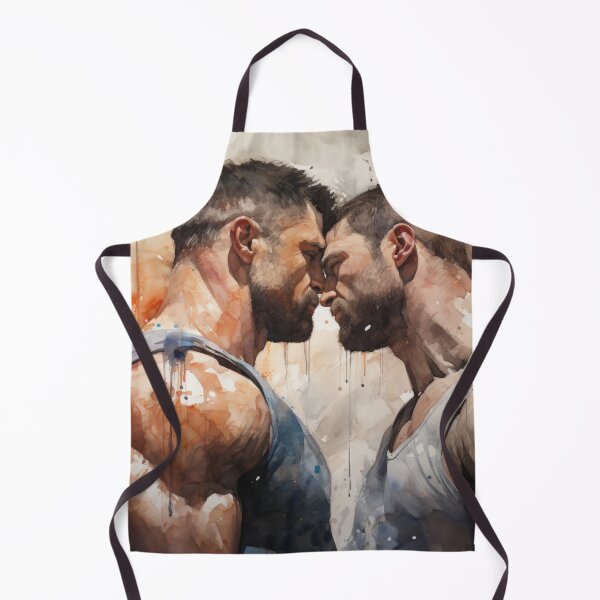 Item preview, Gay Bodybuilder Oil Painting designed and sold by BeautyofMasc.