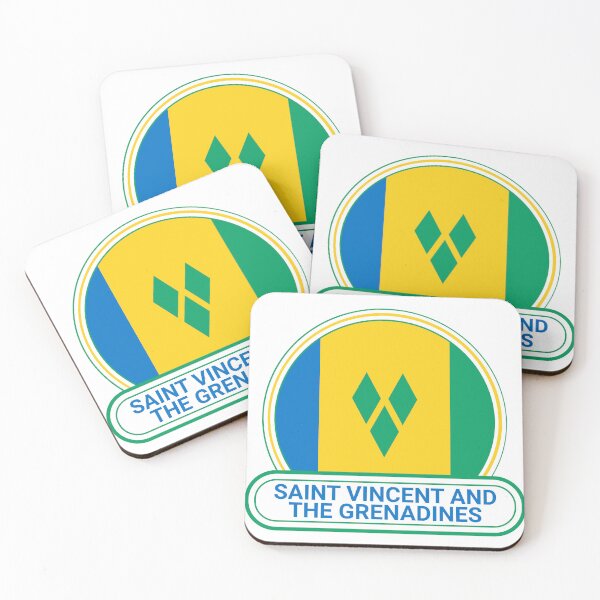Item preview, Saint Vincent and the Grenadines Country Badge - Saint Vincent and the Grenadines Flag designed and sold by chrisrivait.