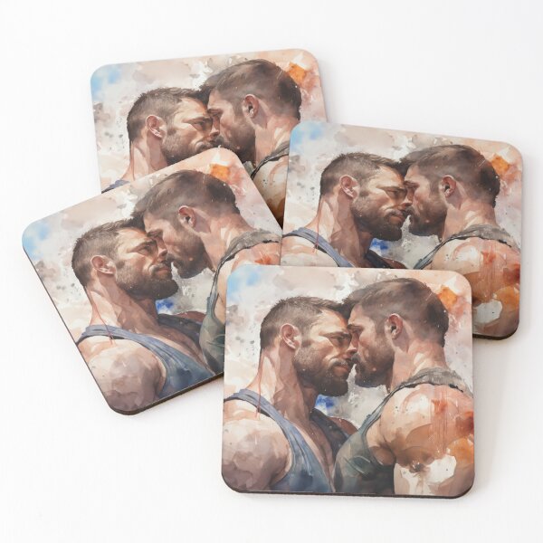Item preview, Gay Bodybuilder Oil Painting designed and sold by BeautyofMasc.