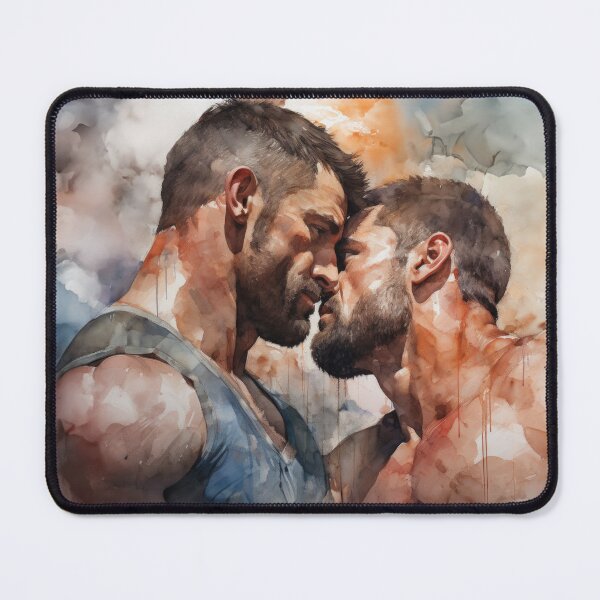 Item preview, Gay Bodybuilder Oil Painting designed and sold by BeautyofMasc.