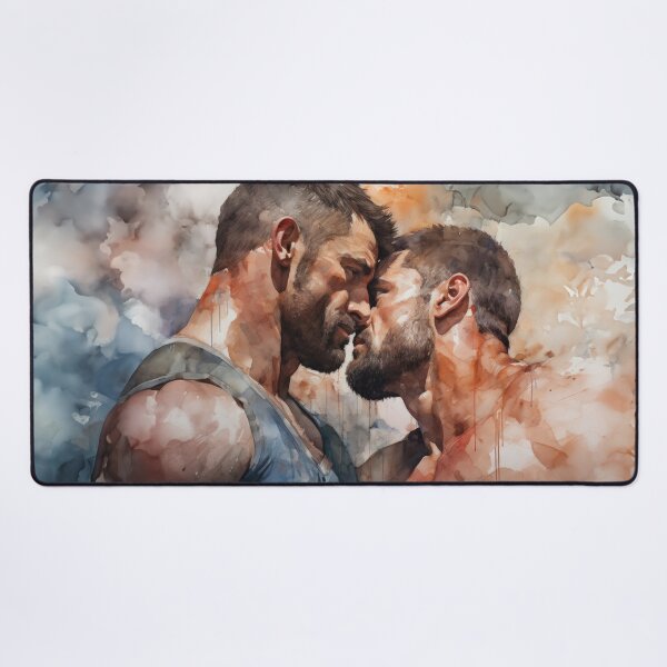 Item preview, Gay Bodybuilder Oil Painting designed and sold by BeautyofMasc.