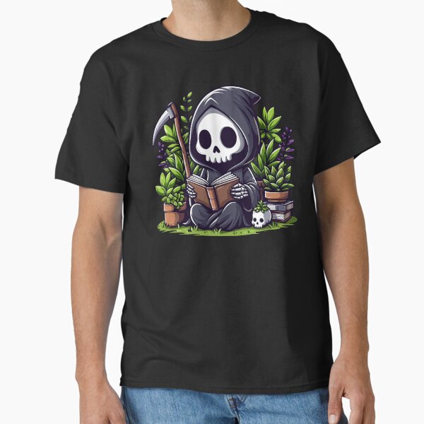 Item preview, Cute Reaper Reading A Book designed and sold by Kawaii-n-Spice.