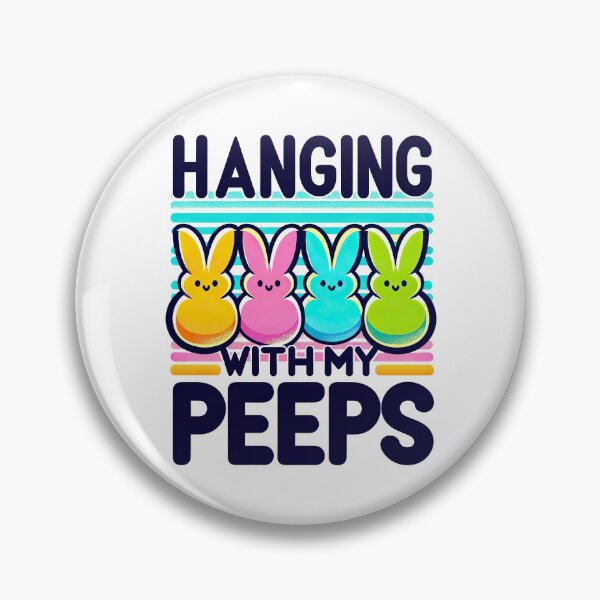 Artikelvorschau, Lustiges „Hangin With My Peeps“-Osterhasen-T-Shirt zum Aufhängen entworfen und verkauft von MAPDDesigns.