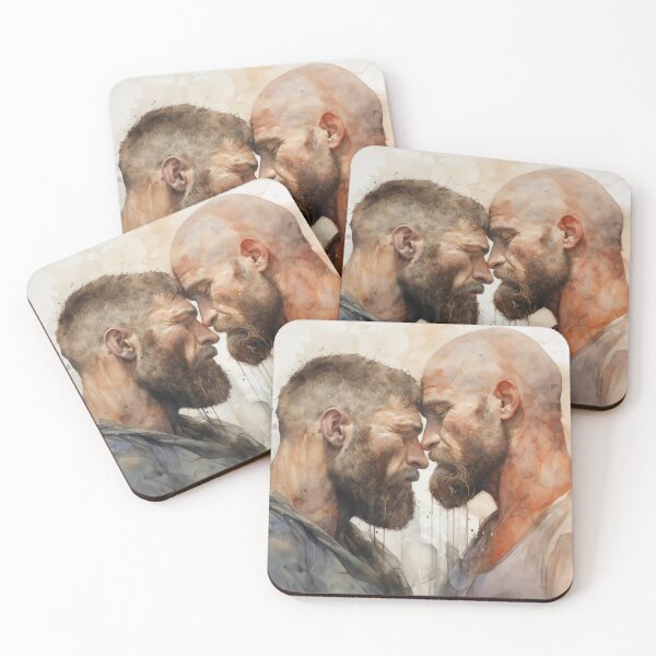Item preview, Gay Muscle Bear Oil Painting  designed and sold by BeautyofMasc.