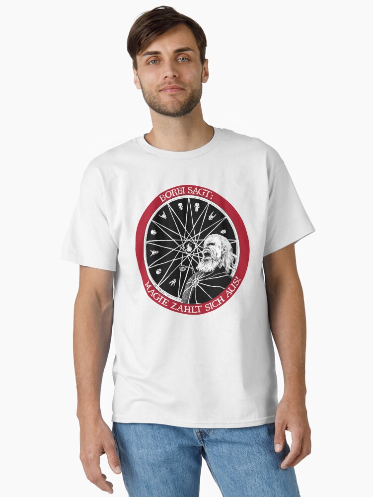 Thumbnail 2 of 7, Classic T-Shirt, Borbi says: Magic pays off! designed and sold by CaryadArtwork.