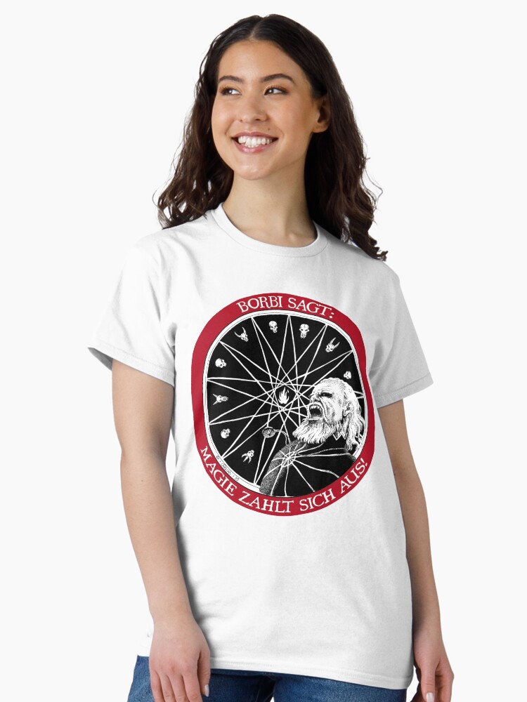 Thumbnail 1 of 7, Classic T-Shirt, Borbi says: Magic pays off! designed and sold by CaryadArtwork.